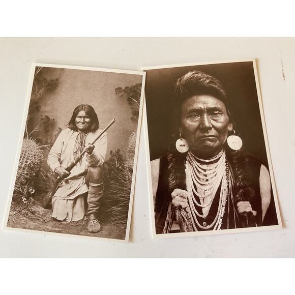 1991 & 1992 AZUSA Postcards Chief Joseph & Geronimo - Picture 9 of 9